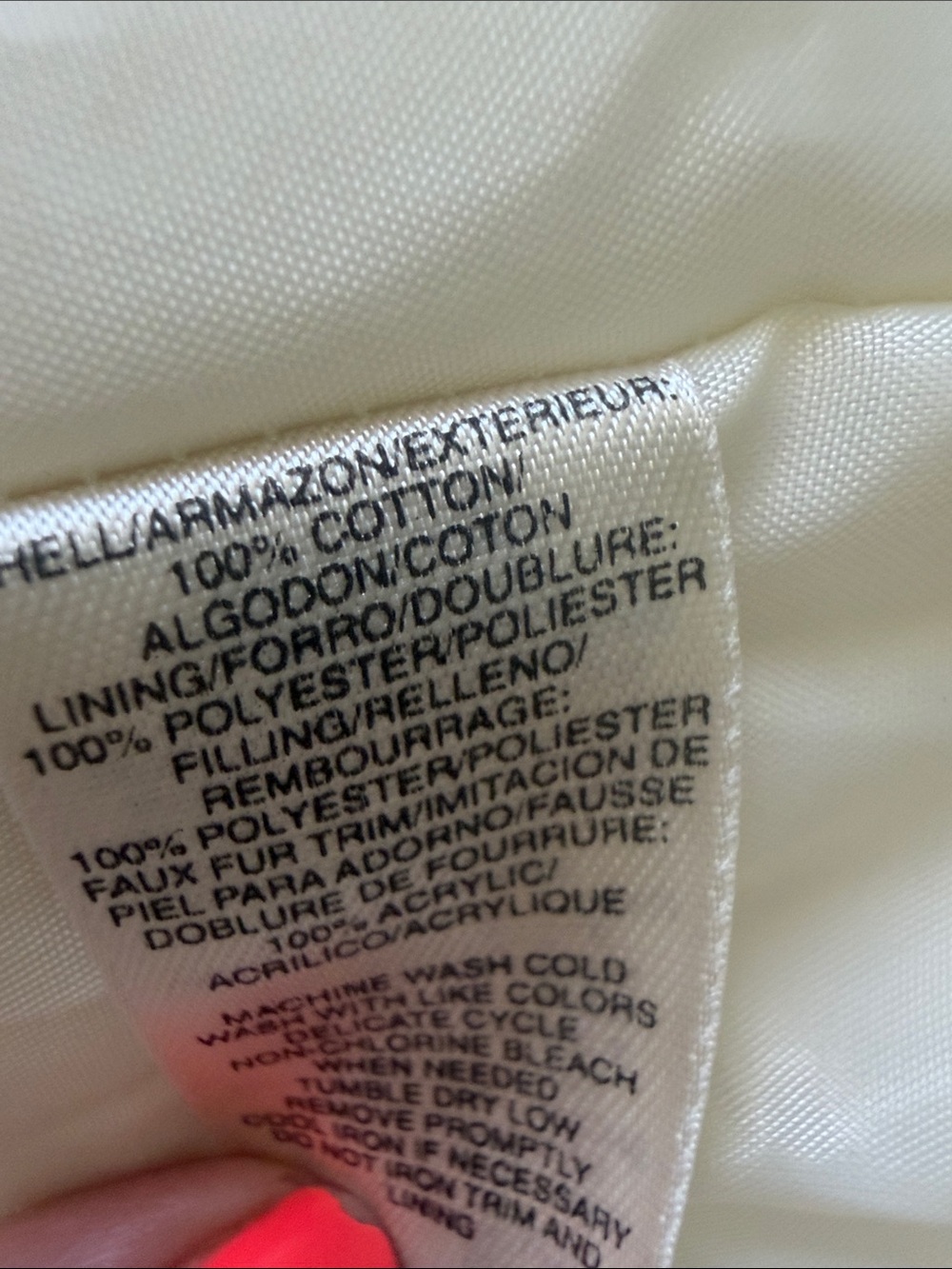 DKNY Jeans Cream Quilted sleeveless Jacket - Cream - Picture 10 of 15